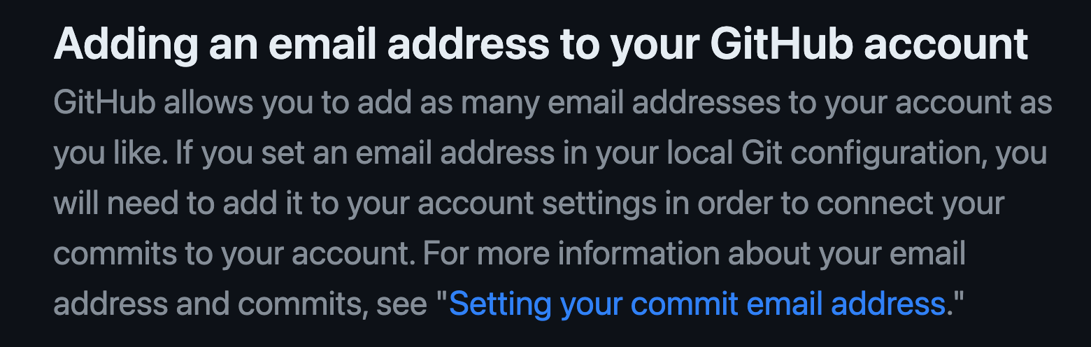 Github Add Email